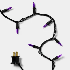 100ct LED Smooth Halloween Mini String Lights Purple - Hyde And EEK! Boutique™: Indoor/Outdoor, UL Listed, 21ft -Halloween Supplies Store GUEST bfd2b774 1086 478b 914a 26f8a3a227f1