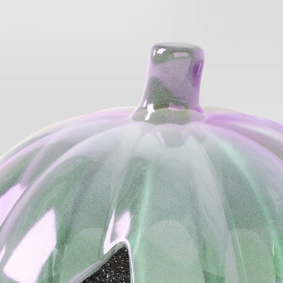 Iridescent Plastic Jack O'Lantern Decor - Hyde And EEK! Boutique™ 2 Iridescent Plastic Jack O'Lantern Decor - Hyde And EEK! Boutique™ - Image 2