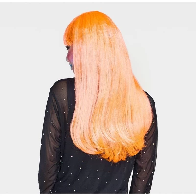 Adult Premium Wigs Orange Blacklight Electric Diva - Hyde And EEK! Boutique™ 3 Adult Premium Wigs Orange Blacklight Electric Diva - Hyde And EEK! Boutique™ - Image 3