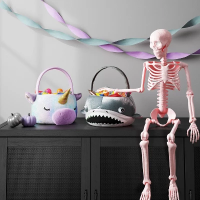 Halloween Shark Round Trick Or Treat Decorative Bling Basket - Hyde And EEK! Boutique™ 1 Halloween Shark Round Trick Or Treat Decorative Bling Basket - Hyde And EEK! Boutique™