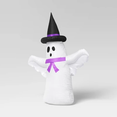 3.5' Standing Ghost Inflatable Halloween Decoration White - Hyde And EEK! Boutique™ 2 3.5' Standing Ghost Inflatable Halloween Decoration White - Hyde And EEK! Boutique™ - Image 2