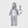 Toddler Shark Adaptive Halloween Costume Jumpsuit - Hyde And EEK! Boutique™ Gray