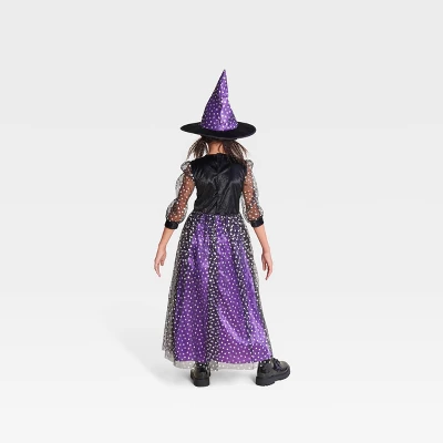 Kids' Light Up Starlight Witch Halloween Costume Dress - Hyde And EEK! Boutique™ 1 Kids' Light Up Starlight Witch Halloween Costume Dress - Hyde And EEK! Boutique™