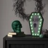 Plastic Skull Figurine - Hyde And EEK! Boutique™ Rich Dark Green