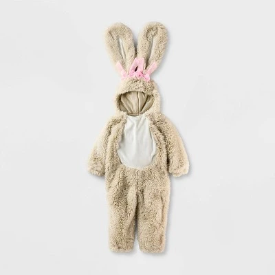 Toddler Bunny Halloween Costume Jumpsuit - Hyde And EEK! Boutique™ Light Brown 2 Toddler Bunny Halloween Costume Jumpsuit - Hyde And EEK! Boutique™ Light Brown - Image 2