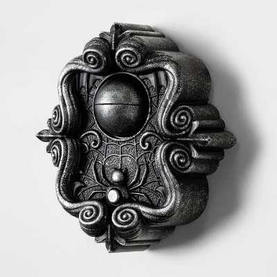 8" Animated Doorbell With Eye Halloween Decorative Prop Black - Hyde And EEK! Boutique™: Indoor Use 2 8" Animated Doorbell With Eye Halloween Decorative Prop Black - Hyde And EEK! Boutique™: Indoor Use - Image 2