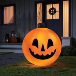 34" Oversized Pumpkins Halloween Decorative Prop Orange - Hyde And EEK! Boutique™