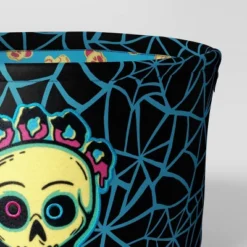 7.5" Boo Skull Halloween Trick Or Treat Fabric Basket - Hyde And EEK! Boutique™ -Halloween Supplies Store GUEST ebeedcdc 5984 44a2 b217 94e126789d7f
