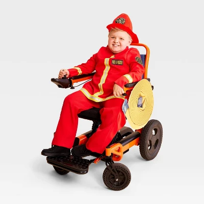 Kids' Glows In The Dark Firefighter With Wheel Cover Adaptive Costume - Hyde And EEK! Boutique™ 3 Kids' Glows In The Dark Firefighter With Wheel Cover Adaptive Costume - Hyde And EEK! Boutique™ - Image 3