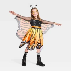 Kids' Glows Under Blacklight Monarch Butterfly Costume Dress - Hyde And EEK! Boutique™ -Halloween Supplies Store GUEST f173a530 7015 4baa bbc0 0ba3a5e12573