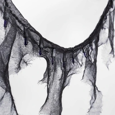 9' Incandescent Gauze Garland Halloween Purple String Lights - Hyde And EEK! Boutique™ 3 9' Incandescent Gauze Garland Halloween Purple String Lights - Hyde And EEK! Boutique™ - Image 3